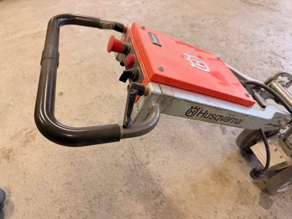Detaljer av betongsliper